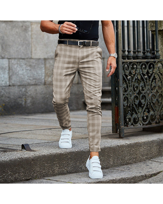 Plaid Print Pants Men's Casual Trousers Loose And Thin - 𝓢𝓱𝓸𝓹𝓵𝓮𝓬𝔂