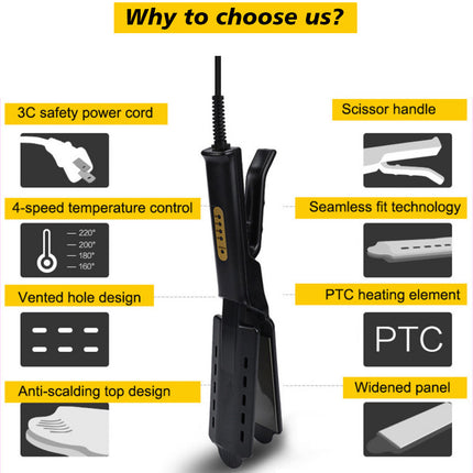 U.S. Standard Non-injury Hair Straightener Steam Hair Straightener Splint - 𝓢𝓱𝓸𝓹𝓵𝓮𝓬𝔂