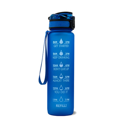 1L Tritan Water Bottle With Time Marker Bounce Cover Motivational Water Bottle Cycling Leakproof Cup For Sports Fitness Bottles - 𝓢𝓱𝓸𝓹𝓵𝓮𝓬𝔂