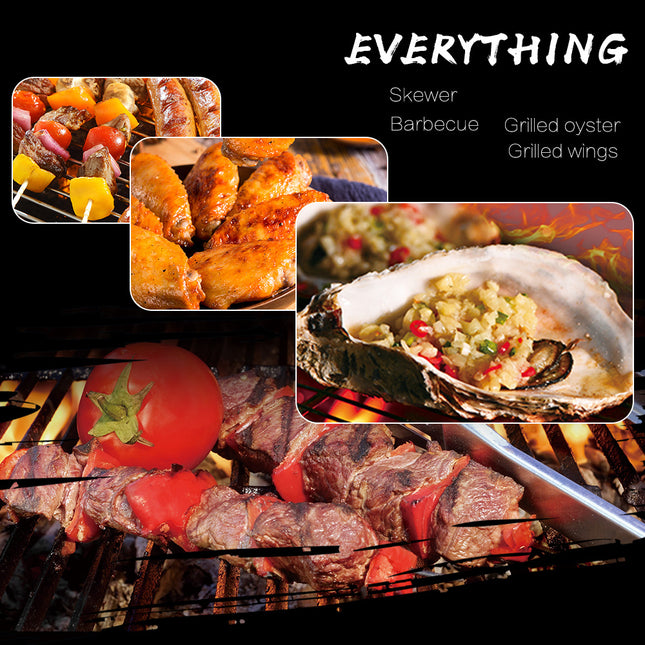 BBQ Grill Folding Stainless Steel Portable Small Barbecue Grill Tool BBQ Outdoor Camping Charcoal Furnace BBQ Grills Accessories - 𝓢𝓱𝓸𝓹𝓵𝓮𝓬𝔂