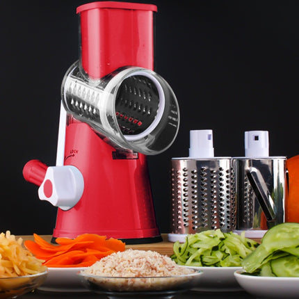 Vegetable Cutter Round Mandoline Slicer Potato Julienne Carrot Grater Cheese - 𝓢𝓱𝓸𝓹𝓵𝓮𝓬𝔂