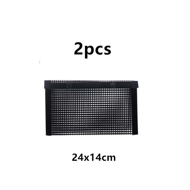 Grill Mesh Bag Non-stick Grid Mat BBQ Grill Bag Vegetable Grill High Temperature Resistant Reusable Grill Mat - 𝓢𝓱𝓸𝓹𝓵𝓮𝓬𝔂