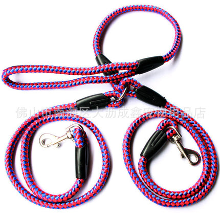 Double-Ended Traction Rope For Walking The Dog Hand-Double-Ended Traction Rope One Plus Two Leash Collar Pet Supplies Dog Collar - 𝓢𝓱𝓸𝓹𝓵𝓮𝓬𝔂