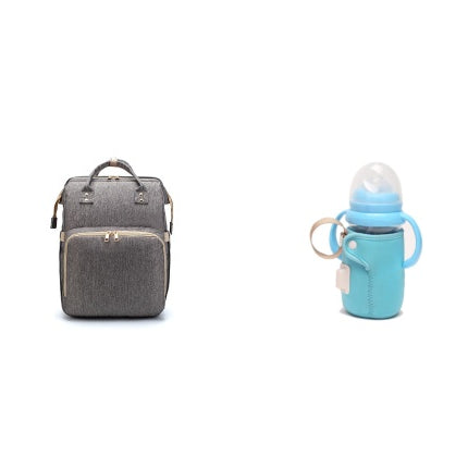 USB Charging Version Mommy Bed Backpack Folding Large Capacity Multi-function - 𝓢𝓱𝓸𝓹𝓵𝓮𝓬𝔂