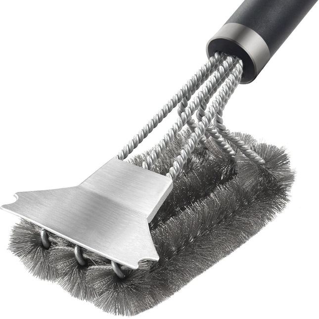 BBQ Grill Barbecue Kit Cleaning Brush Stainless Steel Kitchen Accessories Bristles Cleaning Brushes Cooking Tool Barbecue Gadget - 𝓢𝓱𝓸𝓹𝓵𝓮𝓬𝔂