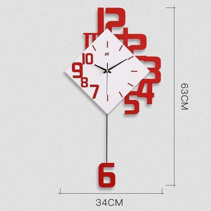 Personalized Digital Clock Fashion Wall Clock Wooden Creative Decorative Wall Watch - 𝓢𝓱𝓸𝓹𝓵𝓮𝓬𝔂