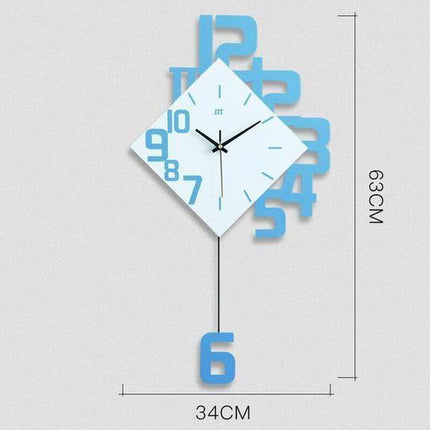Personalized Digital Clock Fashion Wall Clock Wooden Creative Decorative Wall Watch - 𝓢𝓱𝓸𝓹𝓵𝓮𝓬𝔂