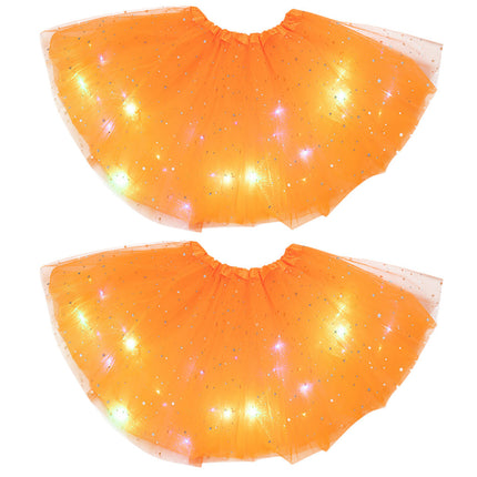 Magical & Luminous  LED Princess Halloween Tutu Skirt Sequins Shiny Skirt - 𝓢𝓱𝓸𝓹𝓵𝓮𝓬𝔂