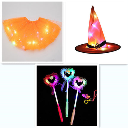 Magical & Luminous  LED Princess Halloween Tutu Skirt Sequins Shiny Skirt - 𝓢𝓱𝓸𝓹𝓵𝓮𝓬𝔂