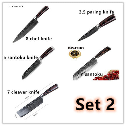Carpenter's Special Set 6-piece Set 8-piece Set Knife Chef Knife Kitchen Knife Cooking - 𝓢𝓱𝓸𝓹𝓵𝓮𝓬𝔂