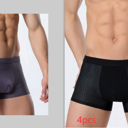 Ice silk men's underwear mesh boxer - 𝓢𝓱𝓸𝓹𝓵𝓮𝓬𝔂