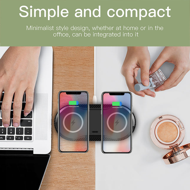 Wireless Charger Dual Mobile Phone Charger - 𝓢𝓱𝓸𝓹𝓵𝓮𝓬𝔂