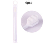4pcs Wavy white