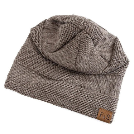 Fleece-lined Pullover Keep Warm Knitted Cloth Label Woolen Cap - 𝓢𝓱𝓸𝓹𝓵𝓮𝓬𝔂
