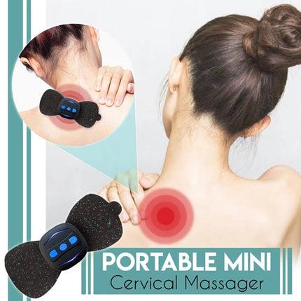 Portable Charging Massager Mini Massage Neck Stickers Cervical Vertebra Physiotherapy Instrument - 𝓢𝓱𝓸𝓹𝓵𝓮𝓬𝔂
