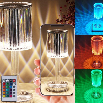 New Crystal Table Lamp Hotel Decoration Diamond Romantic Warm Led For Home Decor Romantic Gift Night Light - 𝓢𝓱𝓸𝓹𝓵𝓮𝓬𝔂