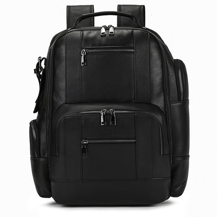 Retro Men's Backpack Cowhide Large Capacity 15-inch Computer Bag - 𝓢𝓱𝓸𝓹𝓵𝓮𝓬𝔂