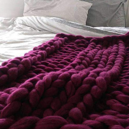Acrylic woven super thick wool blanket - 𝓢𝓱𝓸𝓹𝓵𝓮𝓬𝔂