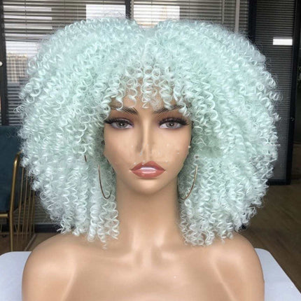 Small Curly Hair Rose Mesh Synthetic Headgear - 𝓢𝓱𝓸𝓹𝓵𝓮𝓬𝔂