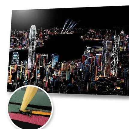 Decorative painting scratch Scraping painting drawing paper world Sightseeing pictures decoration birthday gifts drop shipping - 𝓢𝓱𝓸𝓹𝓵𝓮𝓬𝔂