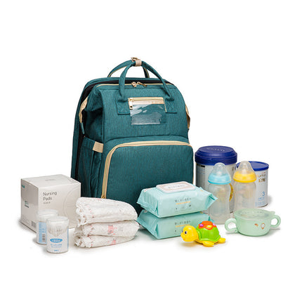 USB Charging Version Mommy Bed Backpack Folding Large Capacity Multi-function - 𝓢𝓱𝓸𝓹𝓵𝓮𝓬𝔂