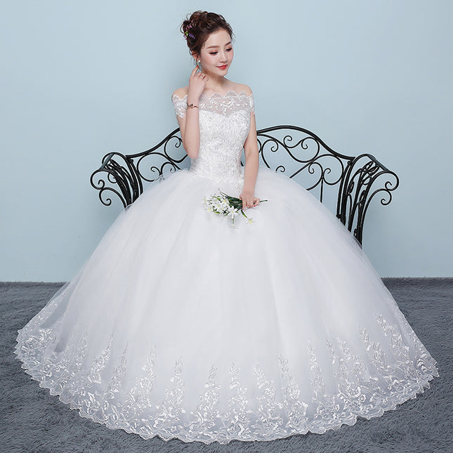 Qidi wedding dress shoulder wedding dress - 𝓢𝓱𝓸𝓹𝓵𝓮𝓬𝔂