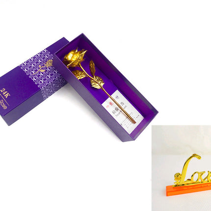 24K Luminous Color Gold Rose Flower Set - 𝓢𝓱𝓸𝓹𝓵𝓮𝓬𝔂