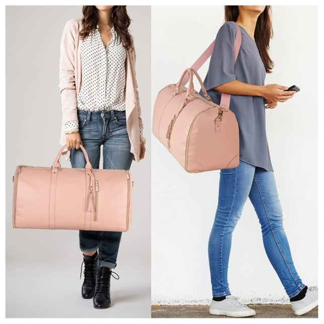 Large Capacity Travel Duffle Bag Women's Handbag Folding Suit Bag Waterproof Clothes Totes - 𝓢𝓱𝓸𝓹𝓵𝓮𝓬𝔂