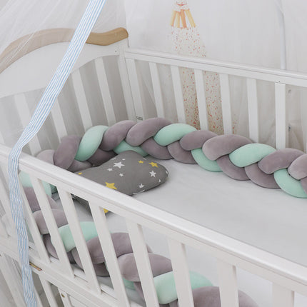Baby Bumper Bed Braid Knot Pillow Cushion Bumper for Infant cuna Bebe lit Crib Protector Cot Bumper Room Decor - 𝓢𝓱𝓸𝓹𝓵𝓮𝓬𝔂
