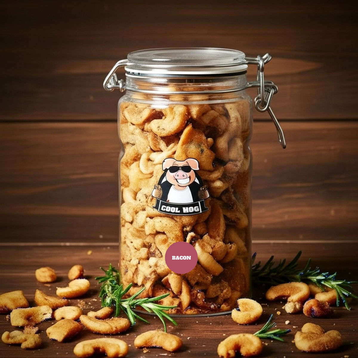 Bacon Flavour Pork Scratching Jar