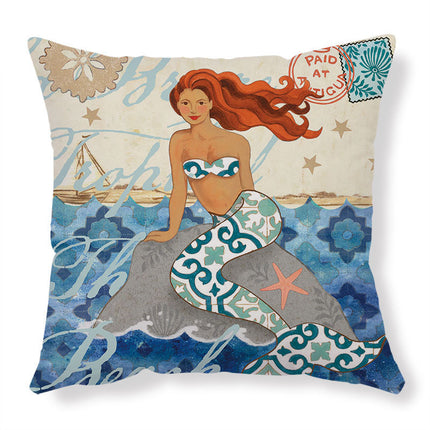 Cushion Covers Sea Turtle Printed Throw Pillow Cases For Home Decor Sofa Chair Seat - 𝓢𝓱𝓸𝓹𝓵𝓮𝓬𝔂