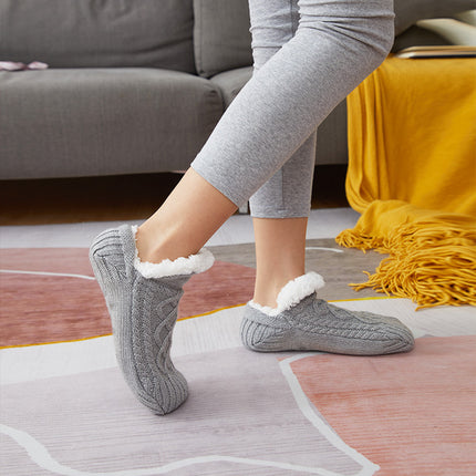 Winter Woolen Socks Women Thicken Warm Home Bedroom Socks Slippers Men Non-slip Foot Warmer Snow Socks Calcetines Mujer - 𝓢𝓱𝓸𝓹𝓵𝓮𝓬𝔂