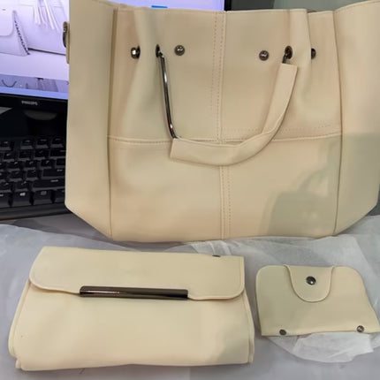 European and American fashion single shoulder Messenger bag ladies three-piece tassels mother bag - 𝓢𝓱𝓸𝓹𝓵𝓮𝓬𝔂