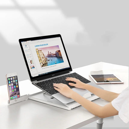 New Laptop Stand Multifunctional Folding Lift Portable Laptop Stand Monitor Increase Rack Aluminum Alloy Base - 𝓢𝓱𝓸𝓹𝓵𝓮𝓬𝔂