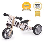 2-in-1 Wooden Balance Bike & Trike for Kids