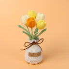 5 Orange Tulip Vase Base