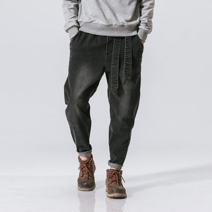 New Fashion Punk Stretch Bike Denim Jeans Street Skate HIP HOP Style Loose Trousers - 𝓢𝓱𝓸𝓹𝓵𝓮𝓬𝔂