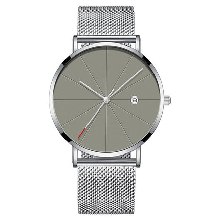 Simple calendar watch male creative waterproof quartz watch - 𝓢𝓱𝓸𝓹𝓵𝓮𝓬𝔂
