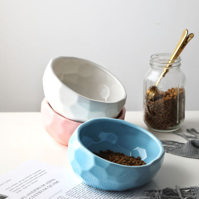 Pet bowl oblique mouth cat bowl food bowl dog bowl method bucket food bowl - 𝓢𝓱𝓸𝓹𝓵𝓮𝓬𝔂