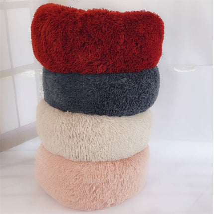 Round Long Hairy Autumn And Winter Nest Pad Cat Mattress - 𝓢𝓱𝓸𝓹𝓵𝓮𝓬𝔂
