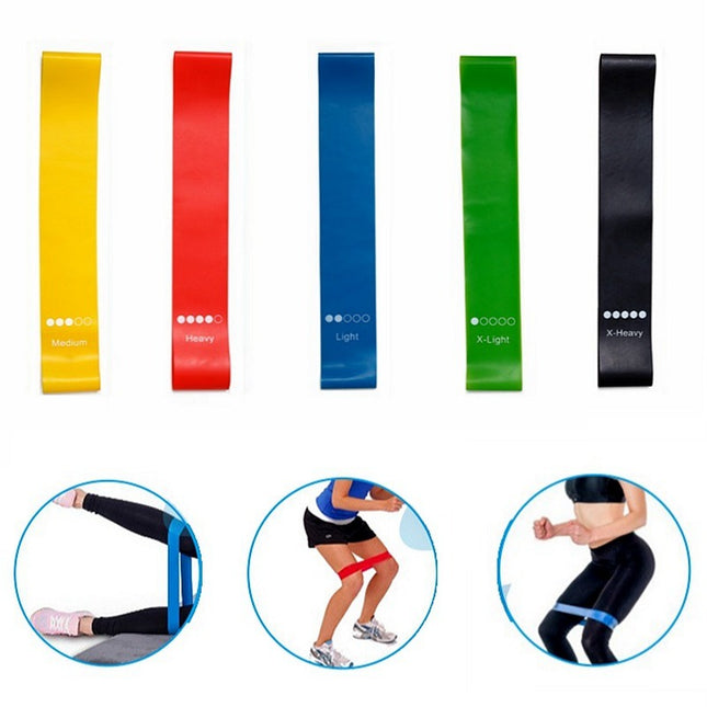 Yoga Resistance Rubber Bands Indoor Outdoor Fitness Equipment 0.35mm-1.1mm Pilates Sport Training Workout Elastic Bands - 𝓢𝓱𝓸𝓹𝓵𝓮𝓬𝔂