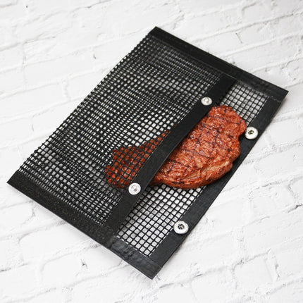 Grill Mesh Bag Non-stick Grid Mat BBQ Grill Bag Vegetable Grill High Temperature Resistant Reusable Grill Mat - 𝓢𝓱𝓸𝓹𝓵𝓮𝓬𝔂
