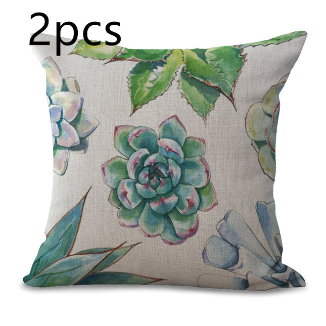 Plant Pillow Cover Succulent Cactus Pillow Case - 𝓢𝓱𝓸𝓹𝓵𝓮𝓬𝔂