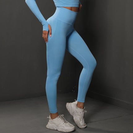 High Waist Seamless Yoga Pants Women's Solid Color Full Length Leggings Fitness Hip Up Running Sport Gym Legging Outfits - 𝓢𝓱𝓸𝓹𝓵𝓮𝓬𝔂