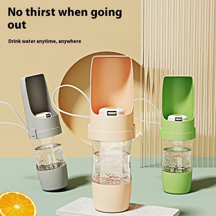2 In 1 Travel Dog Water Bottle Pet Water Dispenser Feeder Drinking Feeder Dog Outing Water Feeder Pets Outdoor Portable Cup Pet Products - 𝓢𝓱𝓸𝓹𝓵𝓮𝓬𝔂