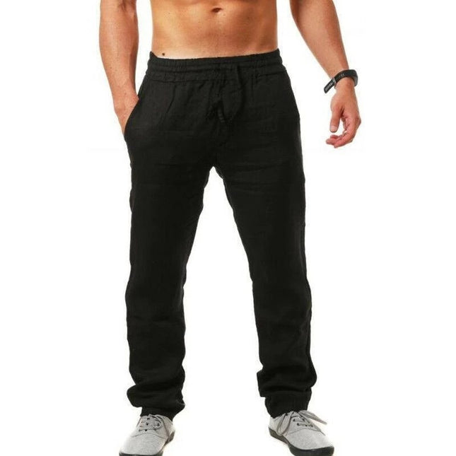 Breathable Cotton And Linen Loose Casual Sports Trousers - 𝓢𝓱𝓸𝓹𝓵𝓮𝓬𝔂