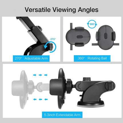 Car Phone Holder Long Rod Telescopic Car Dashboard Suction Cup Type - 𝓢𝓱𝓸𝓹𝓵𝓮𝓬𝔂