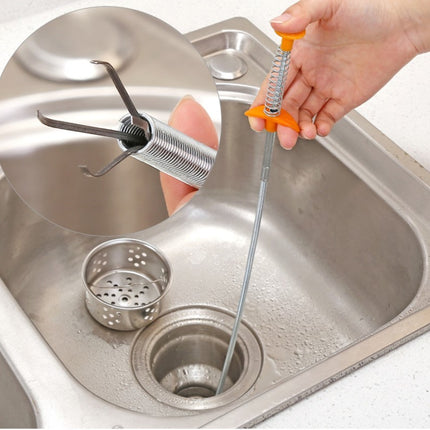 60CM Sewer Dredger Spring Pipe Dredging Tool Household Hair Cleaner Drain Clog Remover Cleaning Tools Household For Kitchen Sink Kitchen Gadgets - 𝓢𝓱𝓸𝓹𝓵𝓮𝓬𝔂