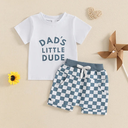 Children's Casual Letter Printed Short Sleeved Set - 𝓢𝓱𝓸𝓹𝓵𝓮𝓬𝔂