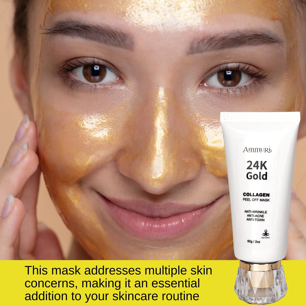 24K Gold Peel-Off Face Mask | Ammuri